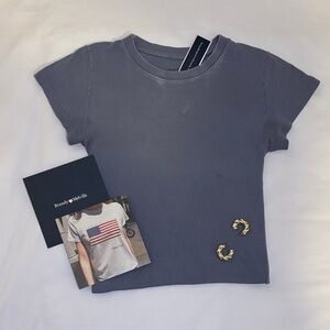 Brandy Melville Blue Chloe Top